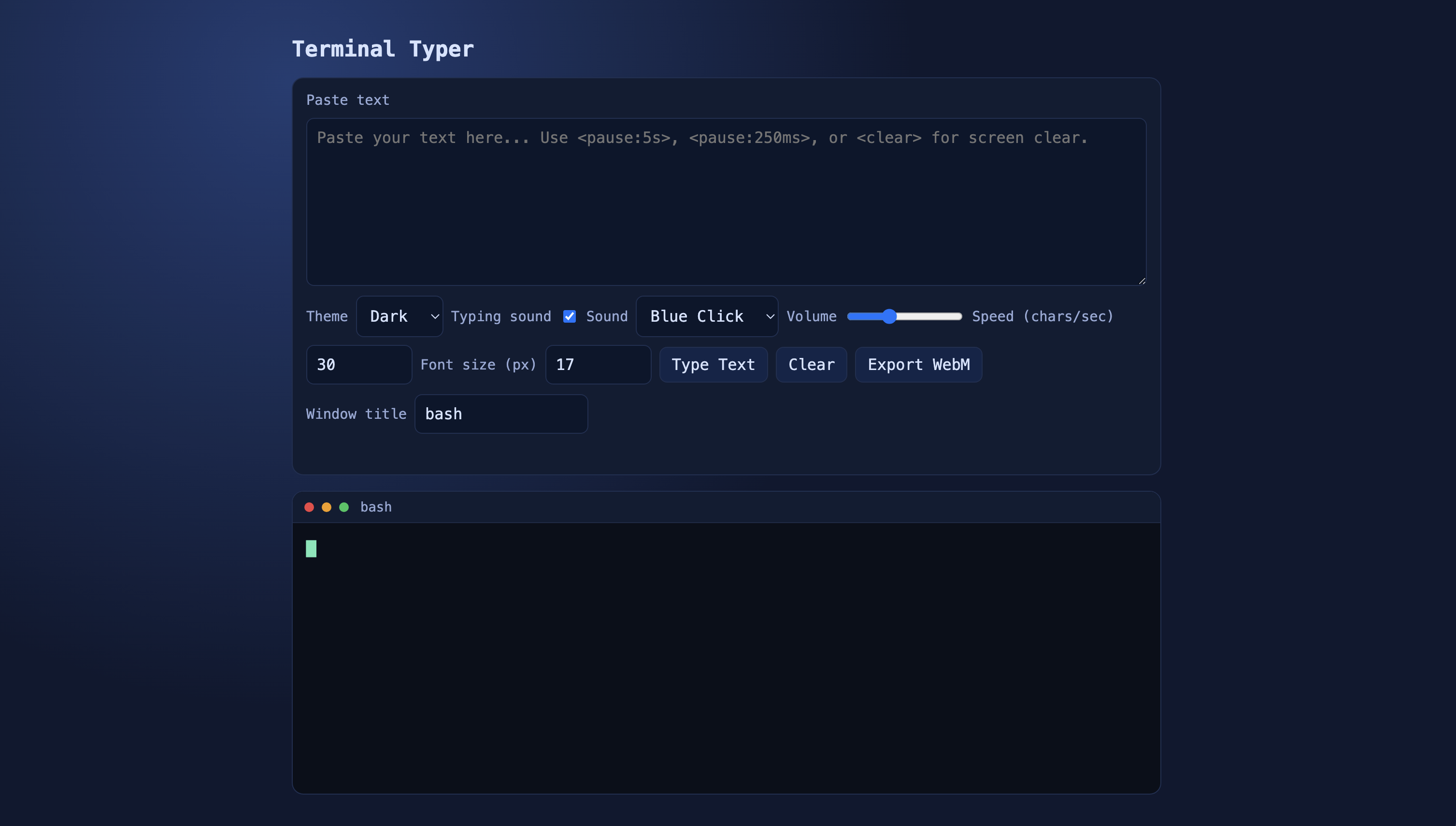 Thumbnail for Terminal Typer
